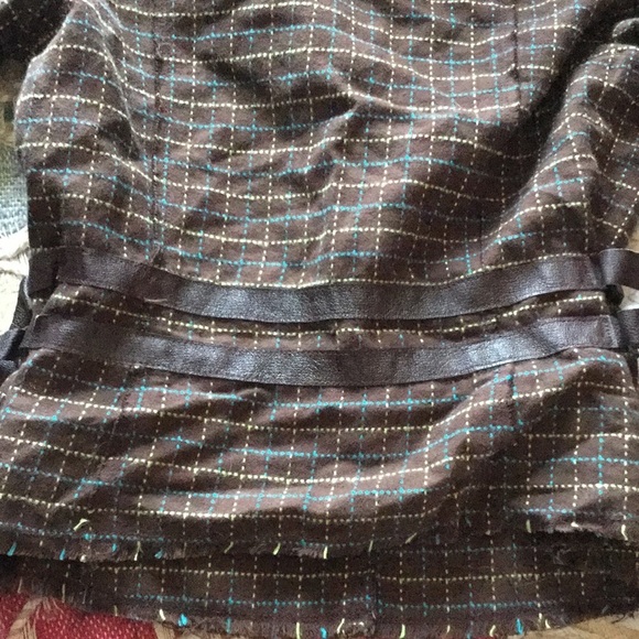 Vintage free people blazer jacket xs 0 plaid - Picture 5 of 5